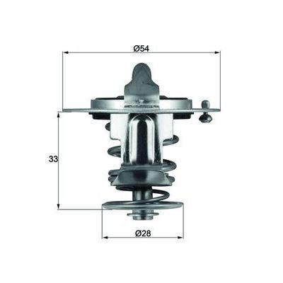 Termostat 82 °C  Nissan Laurel (JC32)(01.1986->)  MAHLE TX 72 82