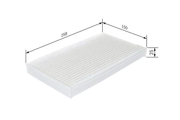 Polen Filtresi  Nissan Leaf (ZE0)(01.2012->)  BOSCH 1 987 432 267