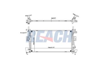 Su Radyatörü  VEKA 16-1927B  BV618005AD 1697482 1705805 1727475 BV618005AC CV6Z8005A