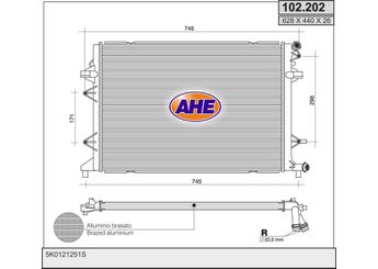 Su Radyatörü  VEKA 16-3132B  5K0121251S