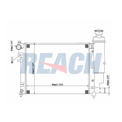 Su Radyatörü  Peugeot 306 3/5 Kapı (S1)(06.1996->)  MGA 80239