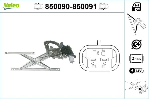 Cam Krikosu Ön Sol Daewoo Matiz (1997->)  VALEO 850090