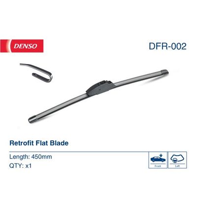 Silecek Süpürgesi Ön Muz Tip 450 mm - 18 inç Volkswagen Golf III Cabriolet (1E7)(09.1993->1998)  DENSO DFR-002