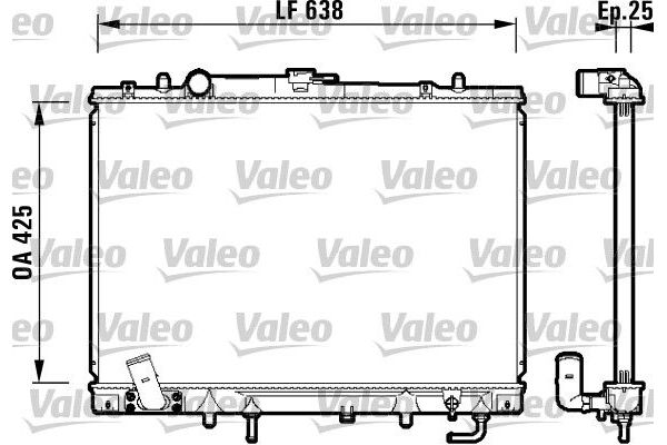 Su Radyatörü  Mitsubishi Pajero Sport (K90)(1999->)  VALEO 734144