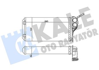 Kalorifer Radyatörü  PSA ORJINAL 6448K0  6448K0 6448.K0