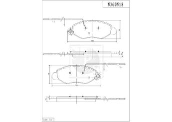 Fren Disk Balata Ön MANDO MBF015742  MBF015742 410609X225 410609X226