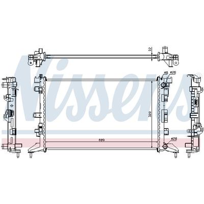 Su Radyatörü  Renault Laguna Grandtour (2007->)  NISSENS 637602