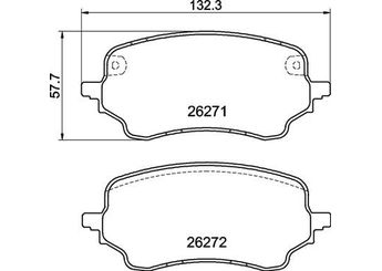 Fren Disk Balata Ön BREMBO P 24 236  2413372 2425653 KTL1TC2K021AC 2588897 KTL1TC2K021AB KTL1TC2K021AA