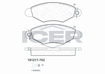 Fren Disk Balata Ön OTOZONE FDO1002-R1  7701208142 7701205513 425205 4106000QAF 41060-00QAF 4106000QAG 41060-00QAG 7701205512 77 01 205 512 77 01 205 513 7701205995 77 01 205 995 7701206811 77 01 206 811 77 01 208 142 7701205996 8660004560 86 60 004 560 8671014265 86 71 014 265