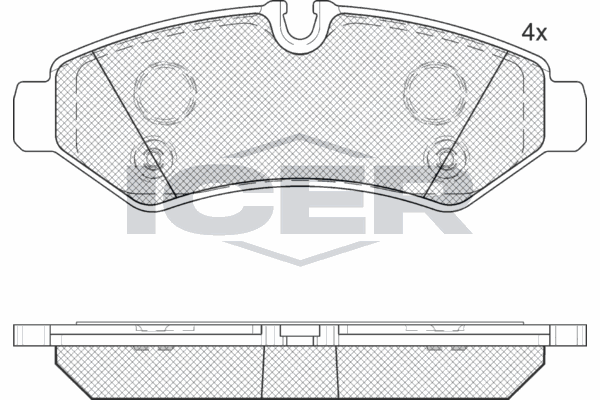 Fren Disk Balata Ön Mercedes eSprinter III P.Van FWD (910)(03.2020->01.2024)  OTOZONE FDO6093-R