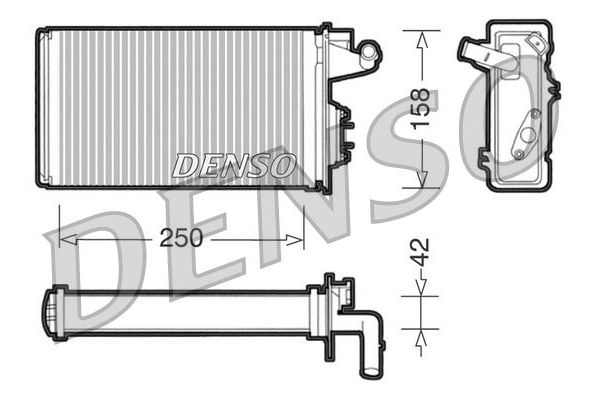 Kalorifer Radyatörü  Alfa Romeo 145 (1994->)  DENSO DRR09010