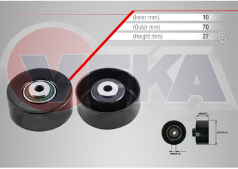 Vantilatör Kayış Gergi Rulmanı  VEKA 49-3316  96216260 575151 5750PR 5750RF 5750T3 5750XA 5750Y4 5750YE 5750Z2 5750Z3 575152 96218349 5750ZN 9651255780 5750WG 5750GZ 5750GY 5751.51 96 216 260