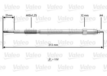 Isıtma Bujisi  VALEO 345221  110652W212 110652W202 11065-2W202 110652W204 11065-2W204 110652W211 11065-2W211 11065-2W212 110652W21A 11065-2W21A