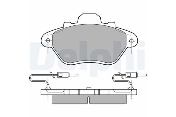Fren Disk Balata Ön Citroen XM 5 Kapı (10.1989->)  DELPHI LP654