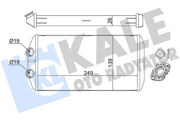 Kalorifer Radyatörü  MAHLE AH 345 000S