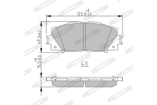 Fren Disk Balata Ön Toyota Prius (ZVW30)(2009->)  VALEO 671334