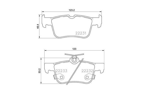 Fren Disk Balata Arka Ford Focus S.Wagon (CGE)(2018->)  MAGNETI MARELLI 363700424201