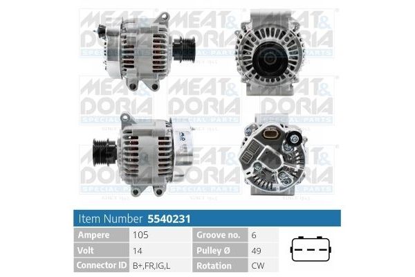 Alternatör  MINI Cabrio (R52)(2004->)  FEBI BILSTEIN 188333
