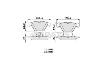 Fren Disk Balata Ön BRAXIS AA0067  34116794917 34112283865 34 11 2 283 865 34116767191 34 11 6 767 191 34116794915 34 11 6 794 915 34116794916 34 11 6 794 916 34 11 6 794 917 34116794918 34 11 6 794 918 34116753668 34116761283 34116761284 34116763089 34116763591 34116764540 34116767580 34116776161 34116781873 34116783542