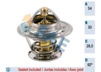 Termostat 92 °C  ELBA 860224  1338046 3046478 6058444 77TF8575A2A 77TF-8575-A2A 90009956