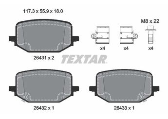 Fren Disk Balata Ön FORD ORJINAL KTJX612K021AED  2453036 2370839 2385030 2416843 2422496 L1MC2M007AB L1MC2M007AC L1MC2M008BA L1MC2M008BB L1MC2M008BC