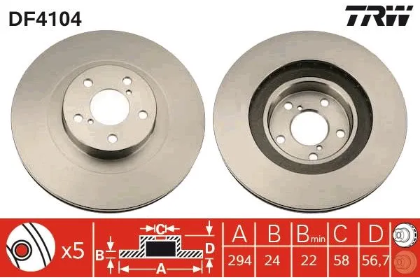 Fren Disk Ayna Ön Sağ ve Sol FERODO DDF1175