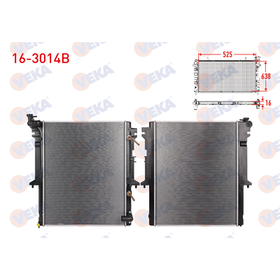 Su Radyatörü  VEKA 16-3014B