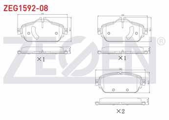 Fren Disk Balata Ön ZEGEN ZEG1592-08   A0004208700 A008420362 AA008420362 84203620 008 420 36 20 84203720 008 420 37 20 A0084203620 A 008 420 36 20 A0084203720 A 008 420 37 20 4208700 000 420 87 00 A 000 420 87 00 A0004208903 A 000 420 89 03 4208903 000 420 89 03
