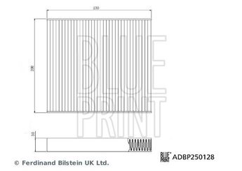 Polen Filtresi  BLUE PRINT ADBP250128  168891000C 1688910-00-C