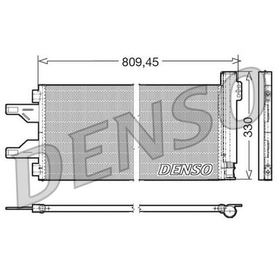 Klima Radyatörü  Fiat Ducato Kamyonet / Damperli Çift kab 35 (290)(04.2014->)  DENSO DCN07050