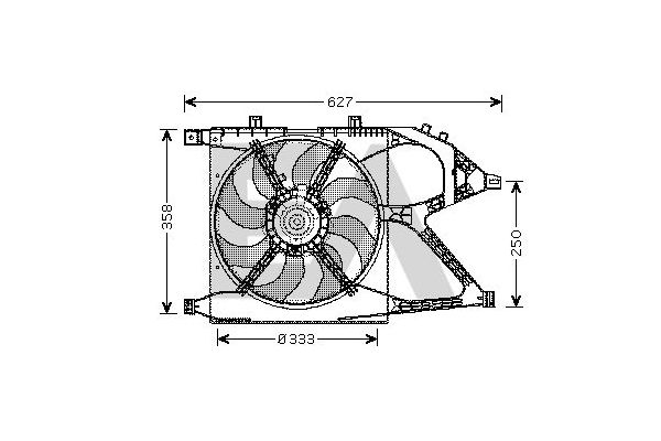 Radyatör Fan ve Motoru  Opel Corsa C (2003->)  OPEL ORJINAL 24445181
