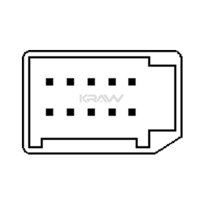 Cam Açma Düğmesi Ön Sol MCAR AN-1504