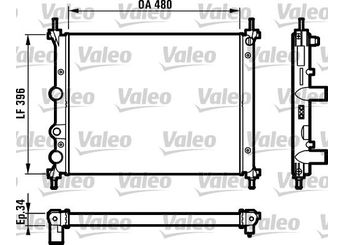 Klima Radyatörü  VALEO 731981  46420484 71736180