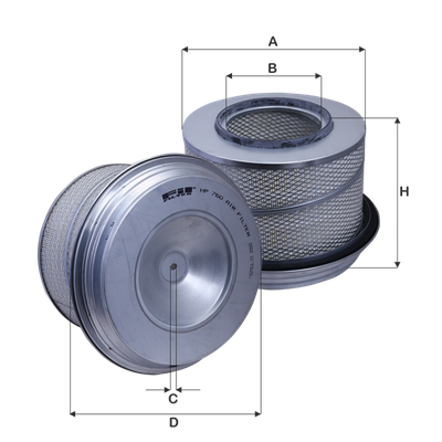 Hava Filtresi  FIL FILTRE HP 760