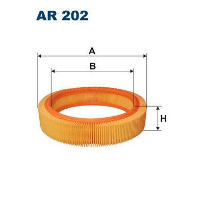 Hava Filtresi  Chrysler PT Cruiser Cabrio (2004->)  FILTRON AR 202