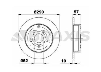 Fren Disk Ayna Arka Sağ ve Sol BRAXIS AE0275  424310F010 42431-0F010