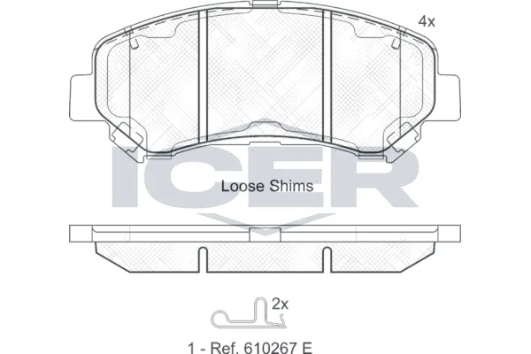 Fren Disk Balata Ön Nissan Qashqai (J10)(01.2007->)  KALE BALATA 24632 170 14 ANS KD13