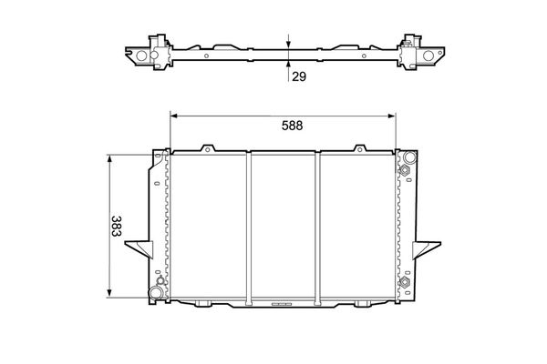Su Radyatörü  Volvo C70 Coupe (05.1997->)  VALEO 732365