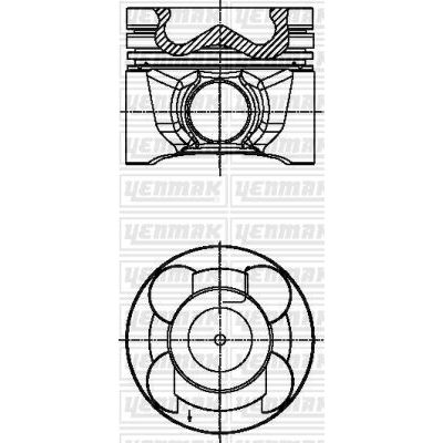Piston (89.50MM-0.50)  YENMAK 39-04581-050
