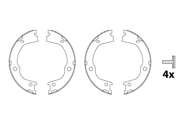 El Fren Balatası  Ssangyong Korando (12.2010->)  BRAXIS AC0186