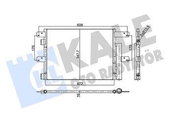 Klima Radyatörü  KALE 350340  504080822 504238741