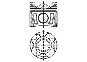 Piston (69.60MM-STD)  YENMAK 31-30268-040  55581233 55486210 625125 6 25 125