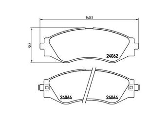 Fren Disk Balata Ön MAGNETI MARELLI 363700410006  5550086Z00 96245178 96253367 96253382 96253383 96391891 96475176 S4510014 S4510018 S4510020 96446742