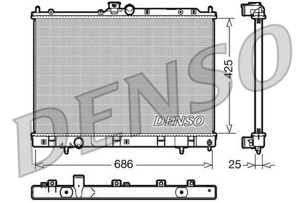 Su Radyatörü  DENSO DRM45028