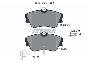 Fren Disk Balata Ön TEXTAR 2147903  7D0698151B 7D0698151G