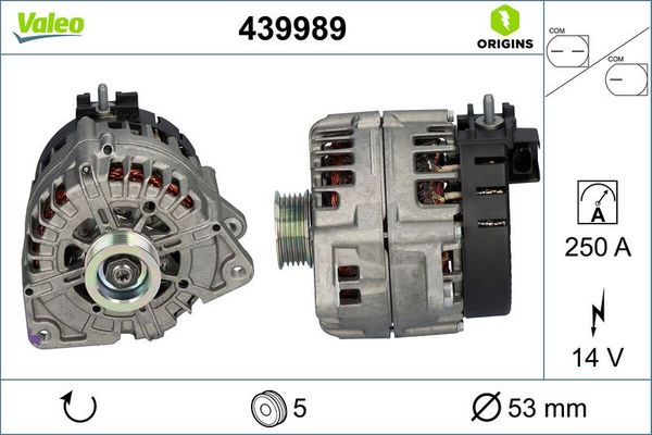 Alternatör  Mercedes GLC -Serisi SUV (BM 253)(06.2015->)  VALEO 439989