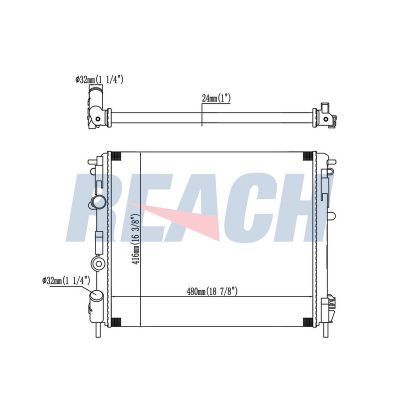 Su Radyatörü  Renault Kangoo (F/KC0)(06.1997->)  MGA 80871