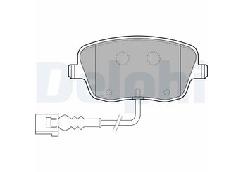 Fren Disk Balata Ön DELPHI LP1754  6Q0698151C 6Q0 698 151C