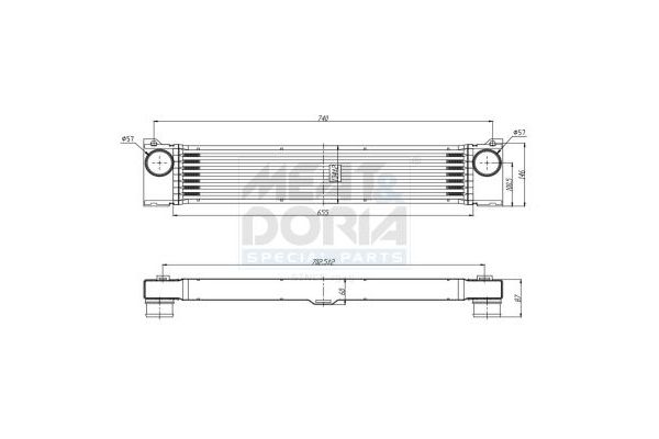 Turbo Radyatörü  Mercedes Vito Kombi 4x4 (639)(06.2003->)  ORİS IME520050