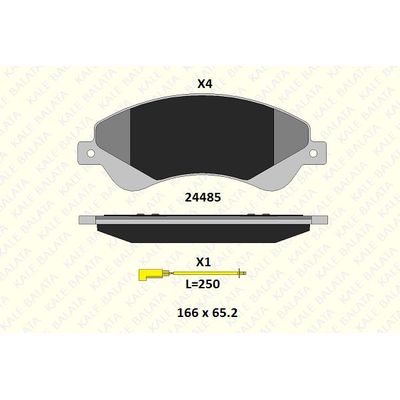 Fren Disk Balata Ön KALE BALATA 24485 188 04
